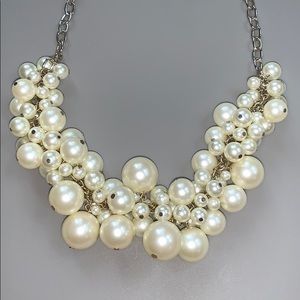 Pearl Bauble Statement Necklace